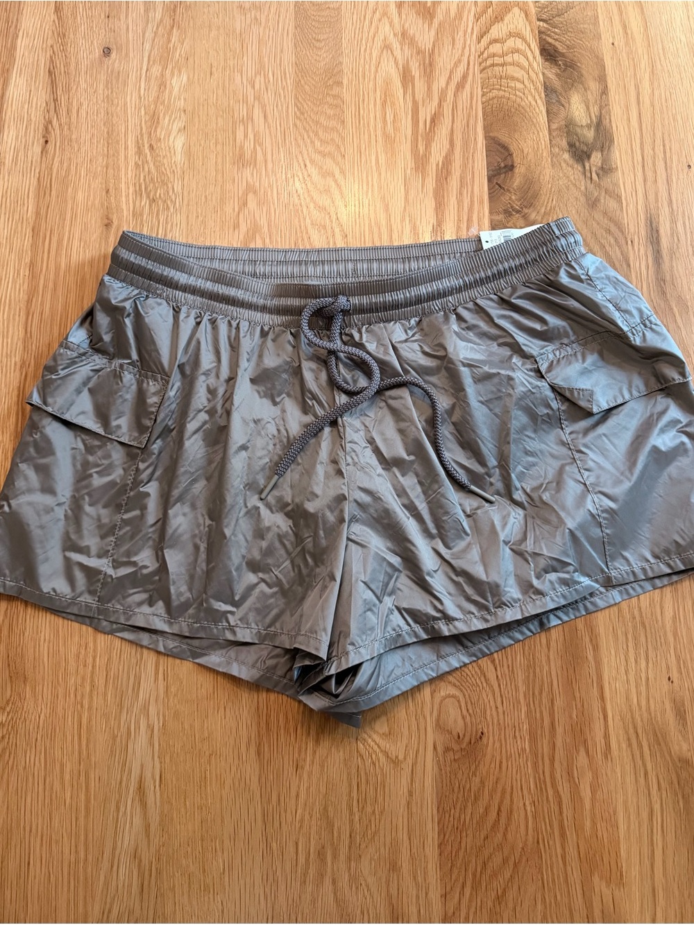 aerie Gray Athletic Drawstring Shorts